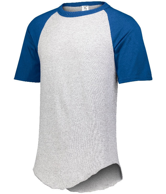 Youth Baseball Short Sleeve Tee 2.0 - Athletic Heather/Royal - Proton Sports & Apparel