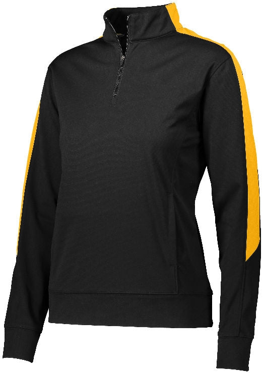 Ladies Medalist 2.0 Pullover - Black/Gold - Proton Sports & Apparel