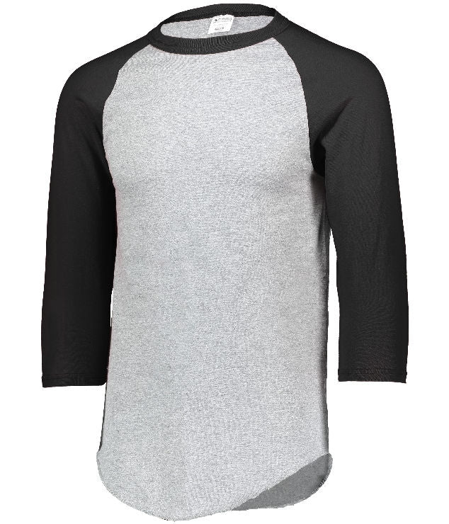 Baseball 3/4 Sleeve Tee 2.0 - Athletic Heather/Black - Proton Sports & Apparel