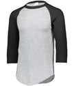 Baseball 3/4 Sleeve Tee 2.0 - Athletic Heather/Black - Proton Sports & Apparel