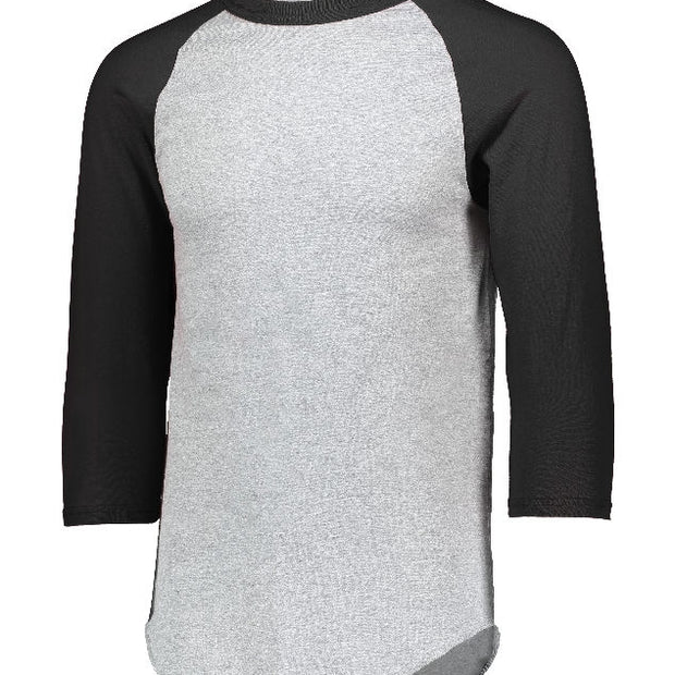 Baseball 3/4 Sleeve Tee 2.0 - Athletic Heather/Black - Proton Sports & Apparel