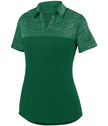 Ladies Shadow Tonal Heather Polo - Dark Green - Proton Sports & Apparel