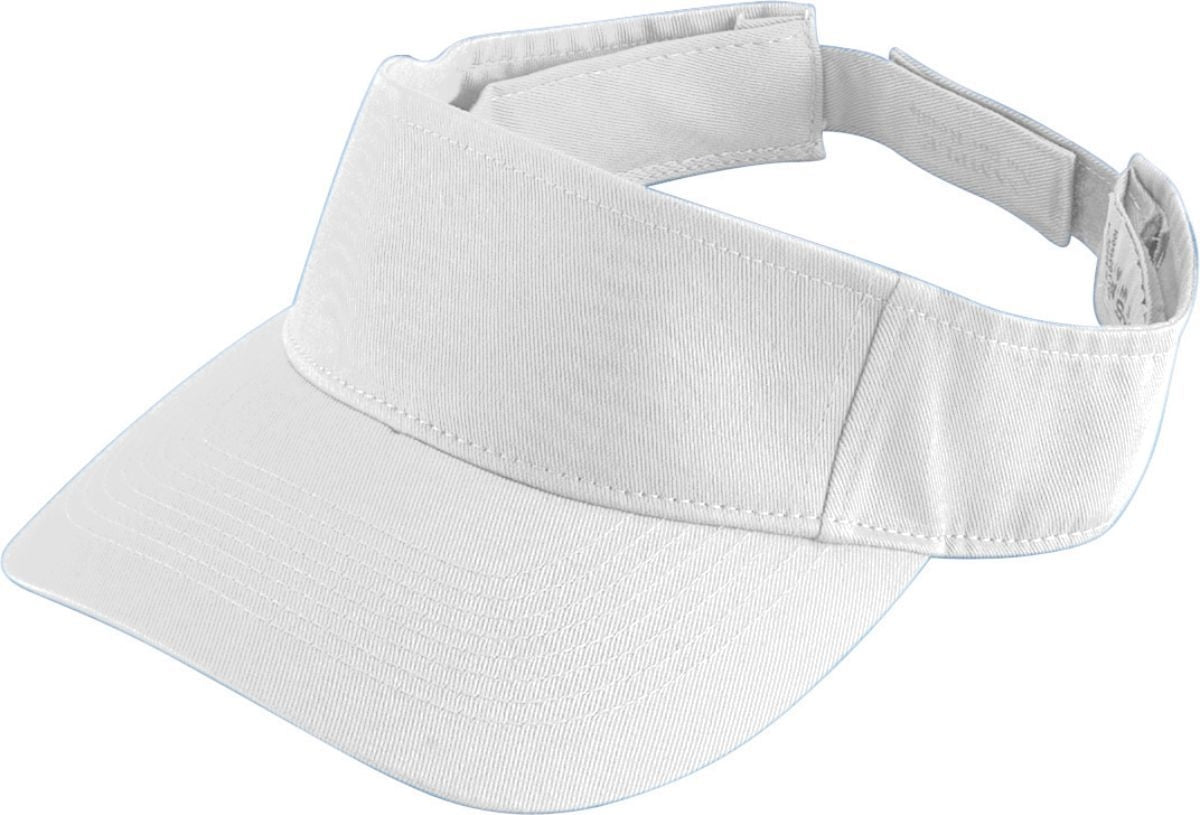 Youth Sport Twill Visor - White - Proton Sports & Apparel