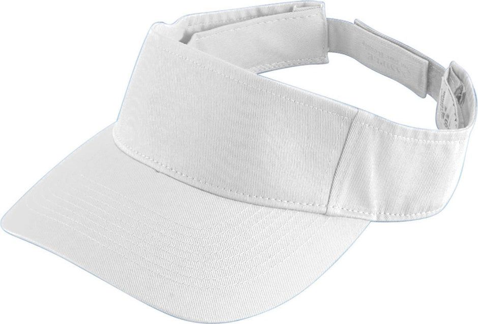 Youth Sport Twill Visor - White - Proton Sports & Apparel