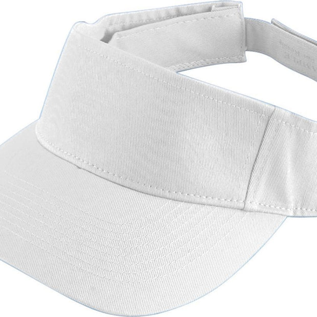 Youth Sport Twill Visor - White - Proton Sports & Apparel