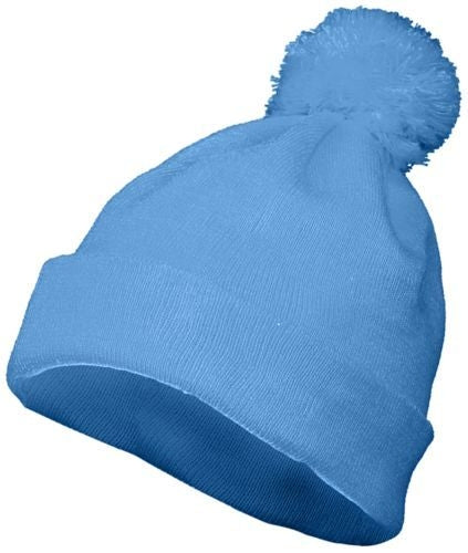 Pom Beanie - Columbia Blue - Proton Sports & Apparel