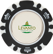Recycled Poker Chip with Metal Ball Marker