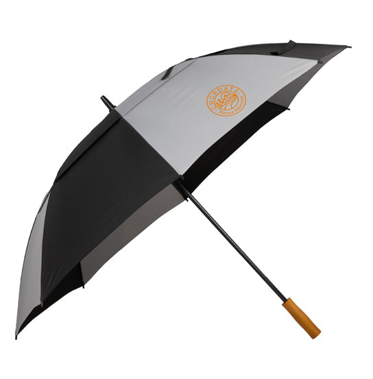 58" Recycled Golf Umbrella with Wooden Handle